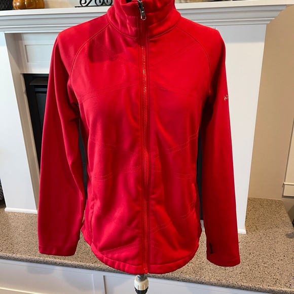 Columbia Black/Red 3-in-1 Coat Jacket Omni-Tech Waterproof Interchange Small SKI - Picture 4 of 12